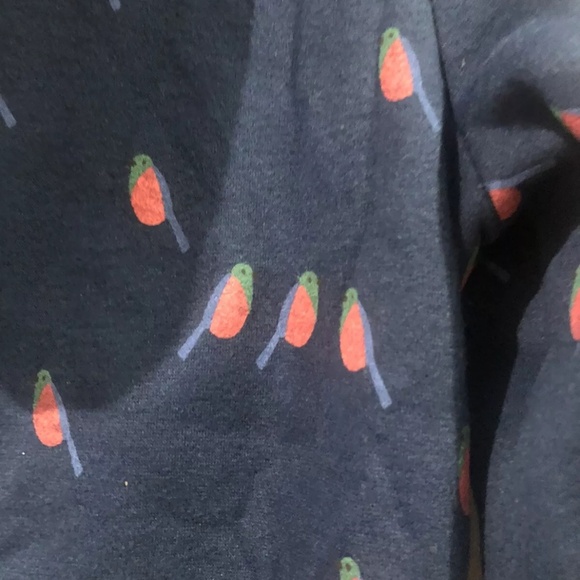 Romantichut navy  bird cowl neck hoodie in navy size M - Picture 5 of 5